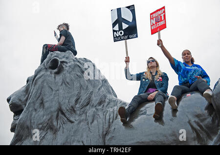 Stop Trumpf - Demonstration, London 2019 Stockfoto