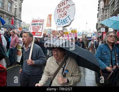 Stop Trumpf - Demonstration, London 2019 Stockfoto