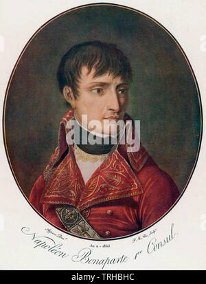 NAPOLEON BONAPARTE (1769-1821) als Ist-Konsul Stockfoto