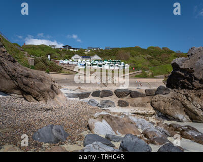Rotherslade Bay Beach, Osten Langland Bay, Wales, Großbritannien Stockfoto