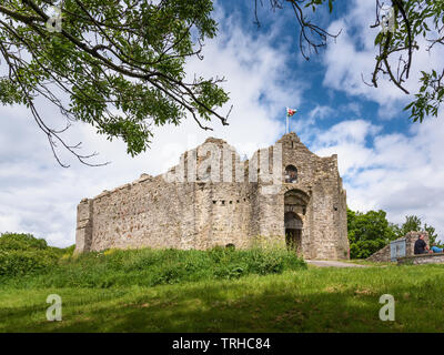 Oystermouth Castle, Wales, Großbritannien Stockfoto