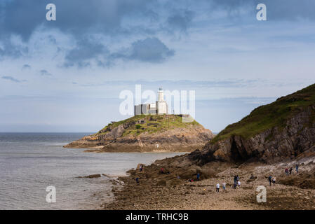 Mumbles Leuchtturm, Wales, Großbritannien Stockfoto