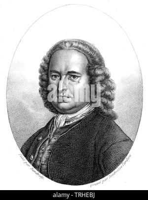 GEORGE EDWARDS (1694-1773) englischer Naturforscher Stockfoto