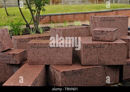 Der Innenhof des Korinth Bürgerkrieg Interpretive Centre. Stockfoto
