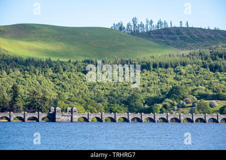 Lake Vyrnwy, Damm, in der Mitte des Berwyn Mountain Range, Powys, Wales Stockfoto