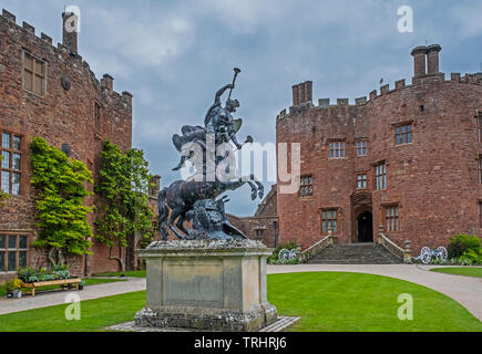 Powis Castle, Wales Stockfoto