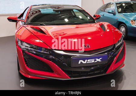 Barcelona, Spanien - 19. Mai 2019: Honda NSX präsentiert im Automobil Barcelona 2019. Stockfoto