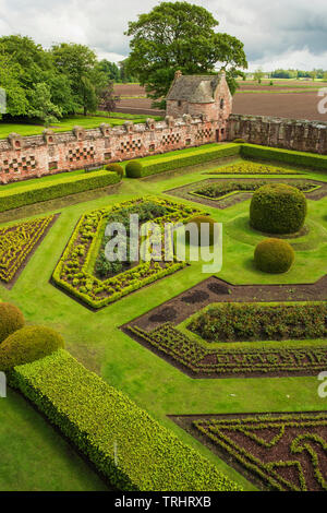 Edzell Castle, Angus, Schottland. Die aufwendige ummauerten Garten wurde 1604 angelegt. Stockfoto