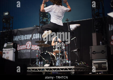 Drehkreuz live beim Slam Dunk Festival 2019 Stockfoto