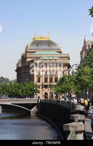 Tschechische Nationaltheater in Prag, Tschechische Republik Stockfoto