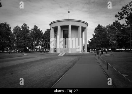 Die Kapelle der Normandie amerikanische Soldatenfriedhof in Colleville-sur-Mer, Normandie, Frankreich Stockfoto