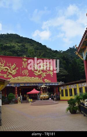 Die 10000 Buddhas Tempel in Hong Kong Stockfoto