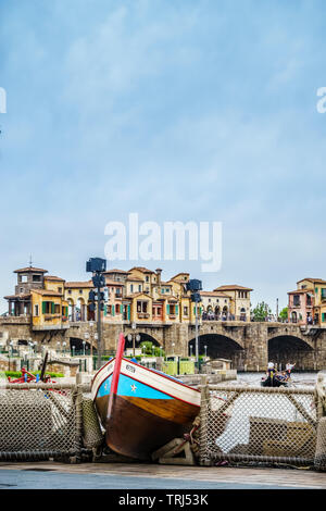 Tokyo, Japan - 9. Mai 2019: Tokyo Disney Sea ist eine Fantasy Themenpark in Tokyo Disney Resort. Durch die Mythen und Legenden des Meeres inspiriert. Stockfoto