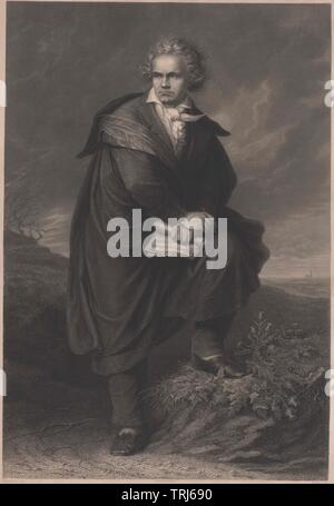 Beethoven, Ludwig van, Additional-Rights - Clearance-Info - Not-Available Stockfoto