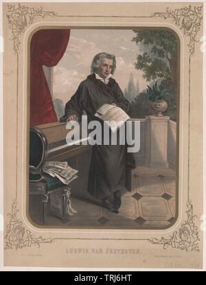 Beethoven, Ludwig van, Additional-Rights - Clearance-Info - Not-Available Stockfoto