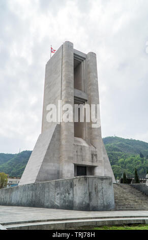 Kriegerdenkmal in der Nähe des Comer See in Italien. Stockfoto