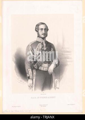 Albert, Prinzgemahl von England Herzog von Sachsen Prinz von Sachsen-Coburg-Gotha, Additional-Rights - Clearance-Info - Not-Available Stockfoto