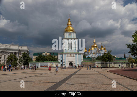 Bell Tower, St. Michael's Golden-Domed Kloster Kiew, Ukraine Stockfoto