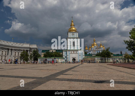 Bell Tower, St. Michael's Golden-Domed Kloster Kiew, Ukraine Stockfoto