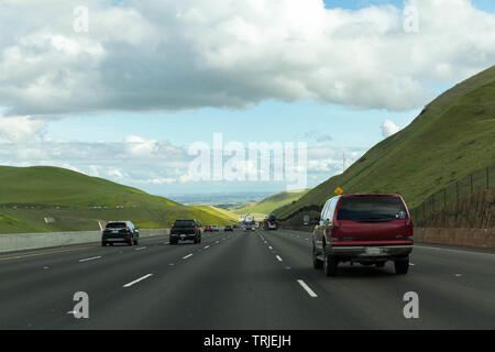 Autofahren in Kalifornien, USA Stockfoto