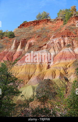 Die "Vallee des Heiligen" ist ein berühmter geologischen Formation, in der Auvergne, Frankreich Stockfoto