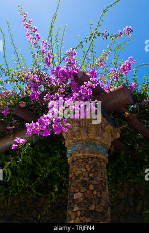 Plaza La Glorieta. Pueblo Las Manchas. Isla La Palma. Provincia Santa Cruz. Islas Canarias. España Stockfoto