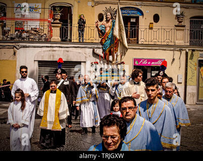 Italien Abruzzen Lanciano: Ostersonntag - Processione del'Incontro dei Santi Stockfoto