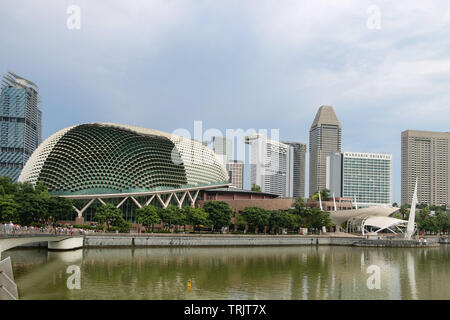 Die ultra-modernes Theater an der Bucht, Singapur Stockfoto