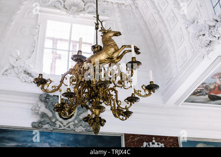 Interior Design Elemente in Frederiksborg Castle. Horsholm, Dänemark Stockfoto