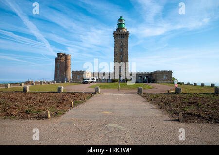 Phare Du Cap Frehel Stockfoto