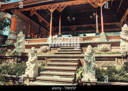 Alte balinesische Statuen, Hinduismus, Religion, Bali, Indonesien Stockfoto