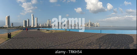 Skyline von Panama City, die Hauptstadt der Republik Panama Stockfoto