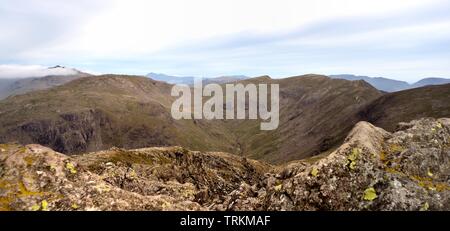 Cloud Inversion unter den Scafell Gipfeltreffen Stockfoto