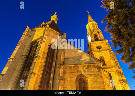 St. Michael Kirche in Cluj-Napoca. Cluj-Napoca, Kreis Cluj, Rumänien. Stockfoto