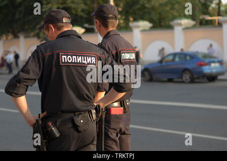 Moskau, Russland - Juni 7, 2019: in Moskau Protest gegen Verhaftung der investigative Journalist Ivan Golunov gehalten Stockfoto