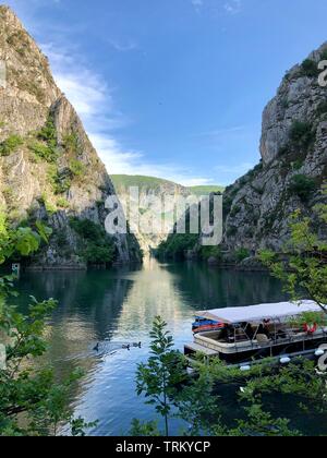 Schönheit der Matka Canyon in der Nähe von Skopje in Mazedonien Stockfoto
