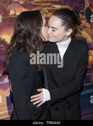 New York, NY - 4. Juni 2019: Ellen Page (Elliot Page) und Emma Portner besuchen Tales of the City New York Premiere bei Metrograph Stockfoto