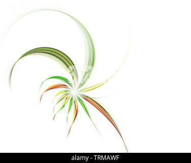 Magic spiral Blumen. Abstrakte Fraktal. Fraktale Kunst Hintergrund für kreatives Design und Dekoration. Computer-generierte Abbildung Stockfoto
