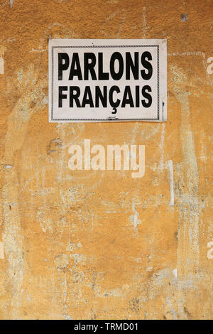 Parlons français. Ecole Primaire. Abkommen von Lomé. Togo. Afrique de l'Ouest. Stockfoto