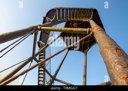 Abstrakte Blick auf Dovercourt Leuchtturm am Strand Stockfoto