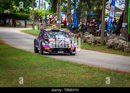 Rallye Barbados 2019; Tag 2; Duckpond; St. John; Barbados; Juni 02 2019 Stockfoto