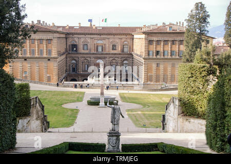 Rinascimental Garten von Boboli und Palazzo Pitti in Florenz, Italien Stockfoto