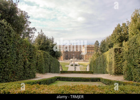 Rinascimental Garten von Boboli und Palazzo Pitti in Florenz, Italien Stockfoto