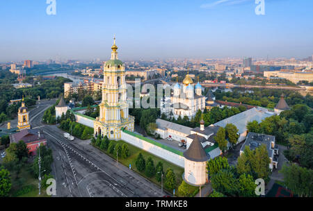 Luftaufnahme von novospassky Monastery, Moskau, Russland Stockfoto