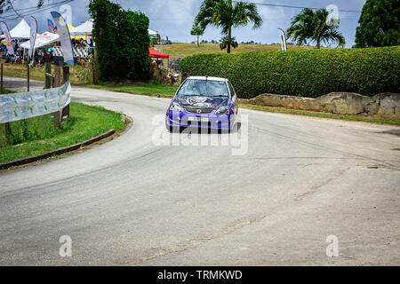 Rallye Barbados 2019; Tag 2; Duckpond; St. John; Barbados; Juni 02 2019 Stockfoto