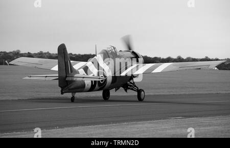 Grumman Wildcat FM-2 (G-RUMW) Stockfoto