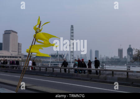 London Protest über unseren schönen Planeten Stockfoto