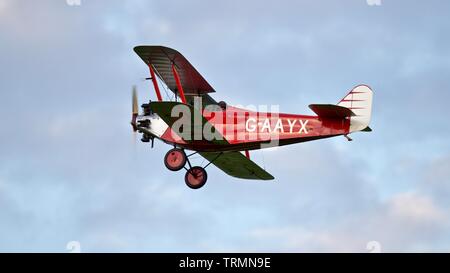 1929 südliche Martlet (G-AAYX) an Shuttleworth abend Airshow am 18. Mai 2019 Stockfoto