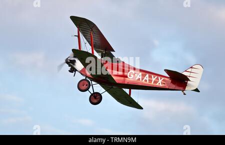 1929 südliche Martlet (G-AAYX) an Shuttleworth abend Airshow am 18. Mai 2019 Stockfoto