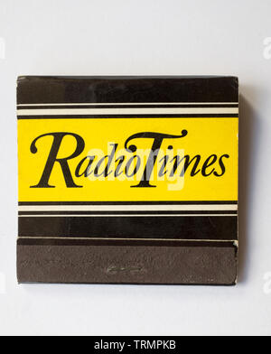 Vintage Buch der Spiele Werbung Radio Times Stockfoto